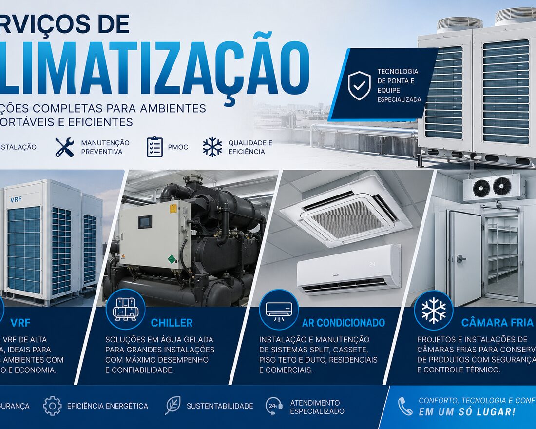 Serviços de climatização